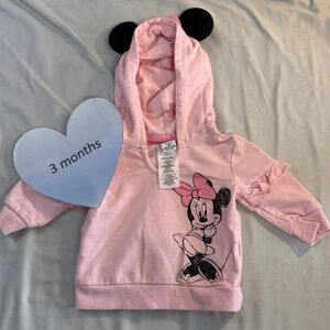Disney - Pink Minnie Mouse Hoodie with Ears